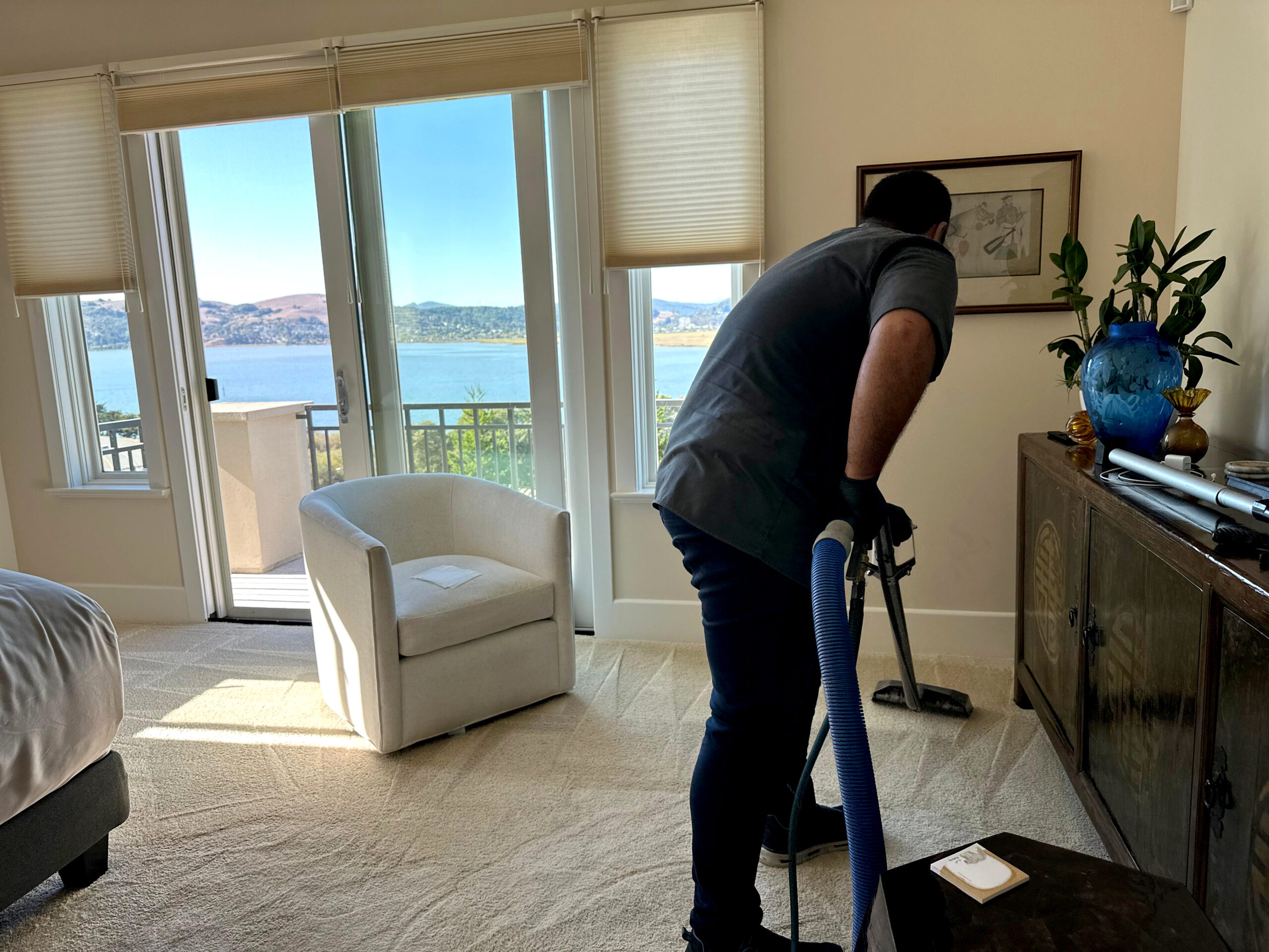 padded carpet tile cleaning marin county